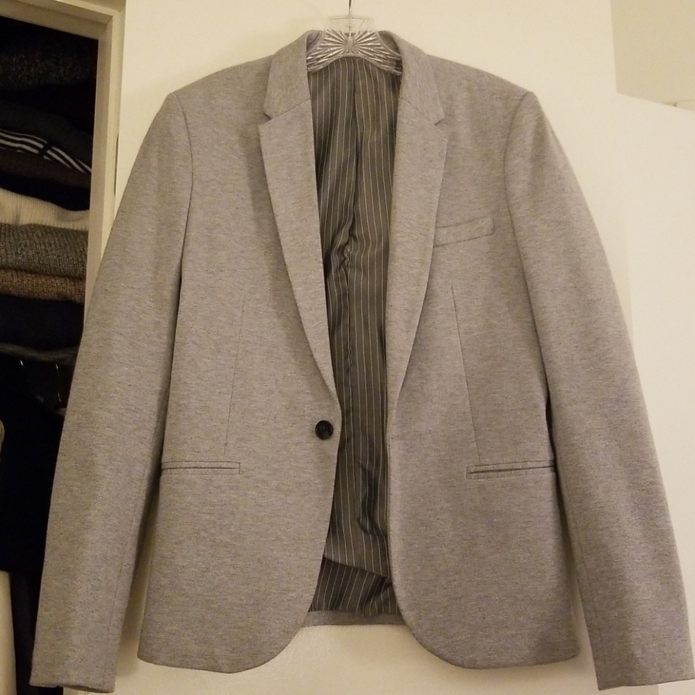 Zara Light Gray Blazer - 38R Slim Fit